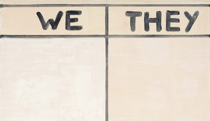 Klassentreffen; Walter Swennen We/They, 2010 © Walter Swennen/Sammlung Gaby und Wilhelm Schürmann, Herzogenrath, 2017