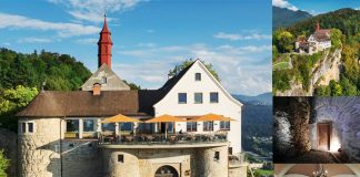 Mittelalterliches Ambiente im Burgrestaurant Gebhardsberg / Bregenz