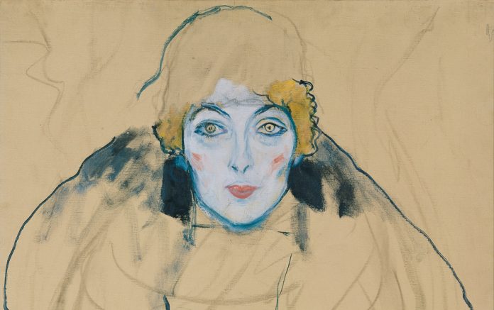 Gustav Klimt, Frauenkopf, 1917, LENTOS Kunstmuseum Liz