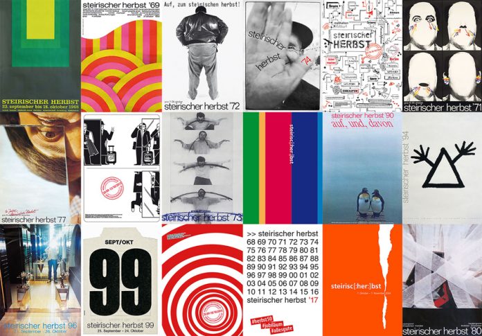Plakate 50 Jahre Steirischer Herbst