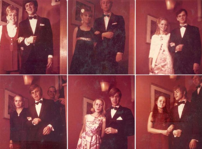 Family assistant © Lars Jacob dinner collage 1968 Danderyd