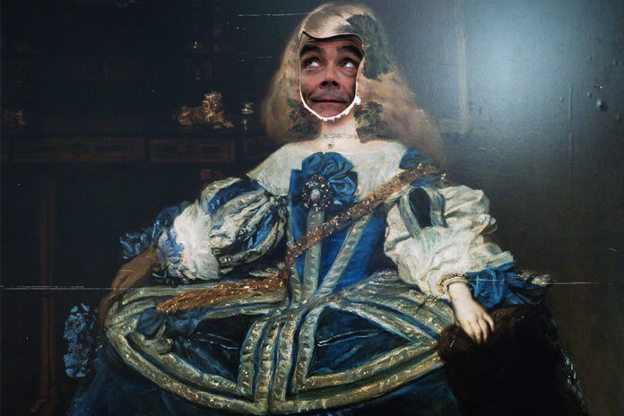 Matthias Herrmann, Diego Velázquez, Infantin Margherita in blau, 1659, Schloss Ambras, Innsbruck , KHM, digitaler C-Print, Foto Bernhard Kleber, 26.XII.2018, Courtesy Galerie Steinek, Wien