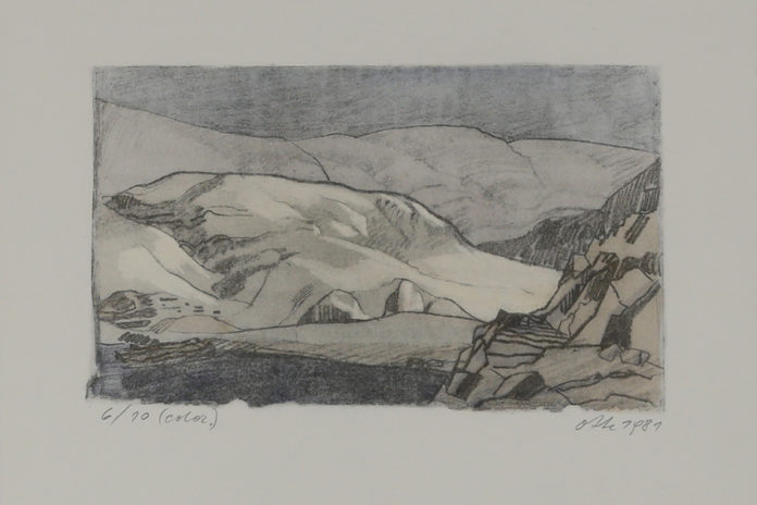 Werner Otte, 1981, Lithographie © Salzburg Museum