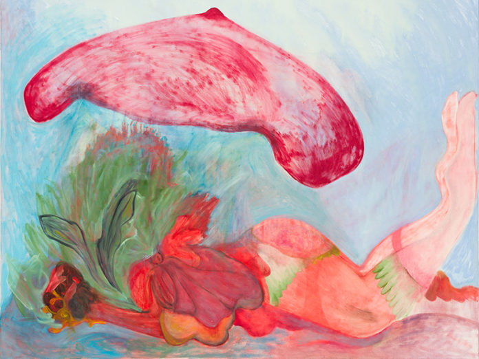 Kamilla Bischof, Aloe Vera, 2019 Öl auf Leinwand, 150 x 180 cm, Foto: Ingo Kniest