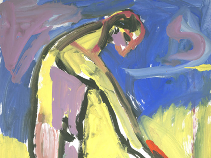 Siegfried Anzinger, Ohne Titel, 1982, Landesgalerie Linz des Oö. Landesmuseums (Ausschnitt) © Bildrecht Wien, 2019