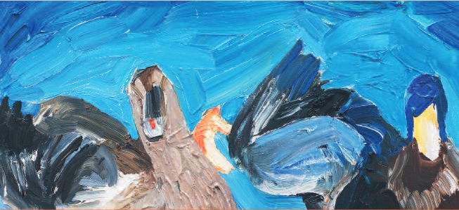 (c) Thomas Hoor, Malerei, Gallerie allerart, Bludenz. Ausschnitt.
