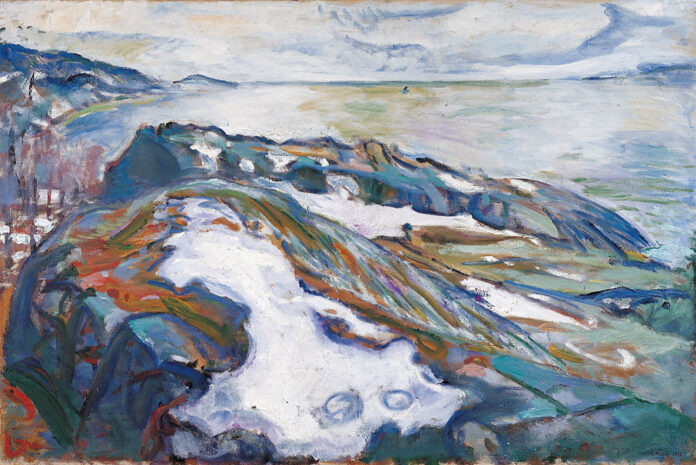(c) Edvard Much, Winterlandschaft, 1915. 100 x 150 cm. Courtesy: Sammlung Batliner, Albertina Wien.