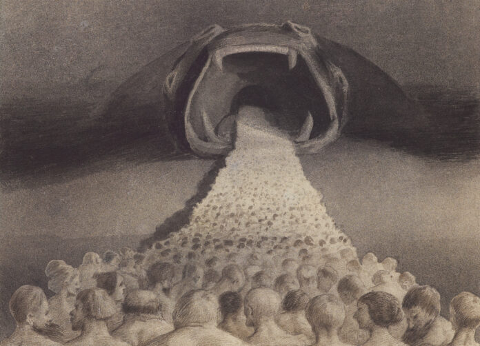 (c) Alfred Kubin, Ins Unbekannte, 1900/01. Courtesy: Leopold Museum, Wien. Foto: Leopold Museum, Wien/ Manfred Thumberger, Eberhard Spangenberg, München / Bildrecht, Wien 2021.