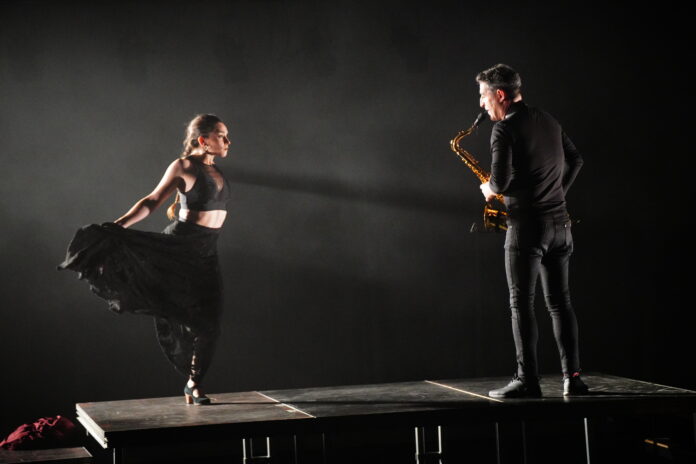 (c) Artomático, Paula Comitre & Juan M. Jiménez (ESP) Electroflamenco 3.0. TanzTage 2022, Linz. Photo: Albrecht Korff.