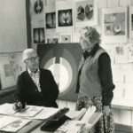 Herbert und Joella Bayer im Atelier in Red Mountain, Aspen, 1970er-Jahre,  Archiv Lentos Kunstmuseum Linz / © Lentos Kunstmuseum Linz