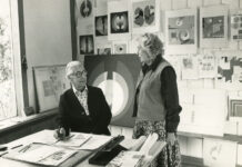 Der Universalkünstler und die Universalistin – Herbert und Joella Bayer / Lentos Kunstmuseum, Linz Herbert and Joella Bayer in the studio in Red Mountain, Aspen, 1970s, Archive Lentos Kunstmuseum Linz / © Lentos Kunstmuseum Linz