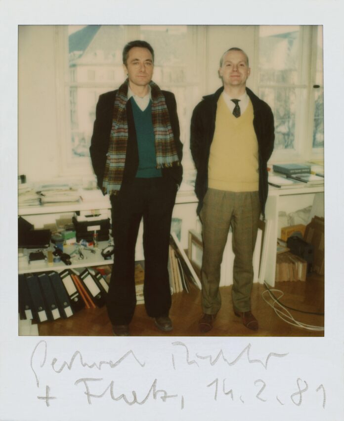 Flatz und Gerhard Richter Gerhard Richter und Flatz München 1981, Foto: