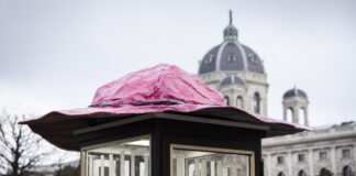 Hut und Suppe – Julia Haugeneder & Simon Nagy / Kunstzelle vor dem Musemsquartier/ Wien Hut und Suppe, Foto: © Pablo Chiereghin