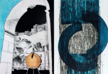 GenerARTionen – Paul Raas and Renate Wegenkittl / Stadtgalerie Museumspavillon, Salzburg Paul Raas, Blick durch die Dombögen | Renate Wegenkittl, Elbbrücke II © Paul Raas und Renate Wegenkittl