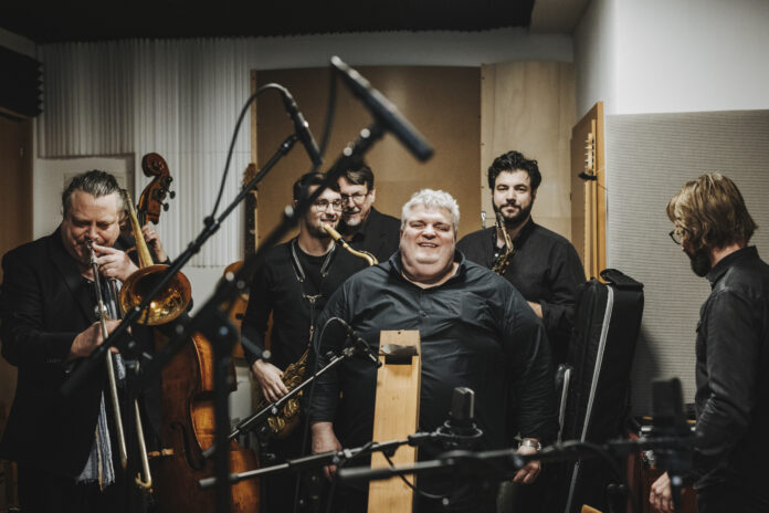 Die Peter Madson Band bei der Aufnahme im Studio Foto: Angela Lamprecht © Kunsthaus Bregenz Die Peter Madson Band bei der Aufnahme im Studio Foto: Angela Lamprecht © Kunsthaus Bregenz
