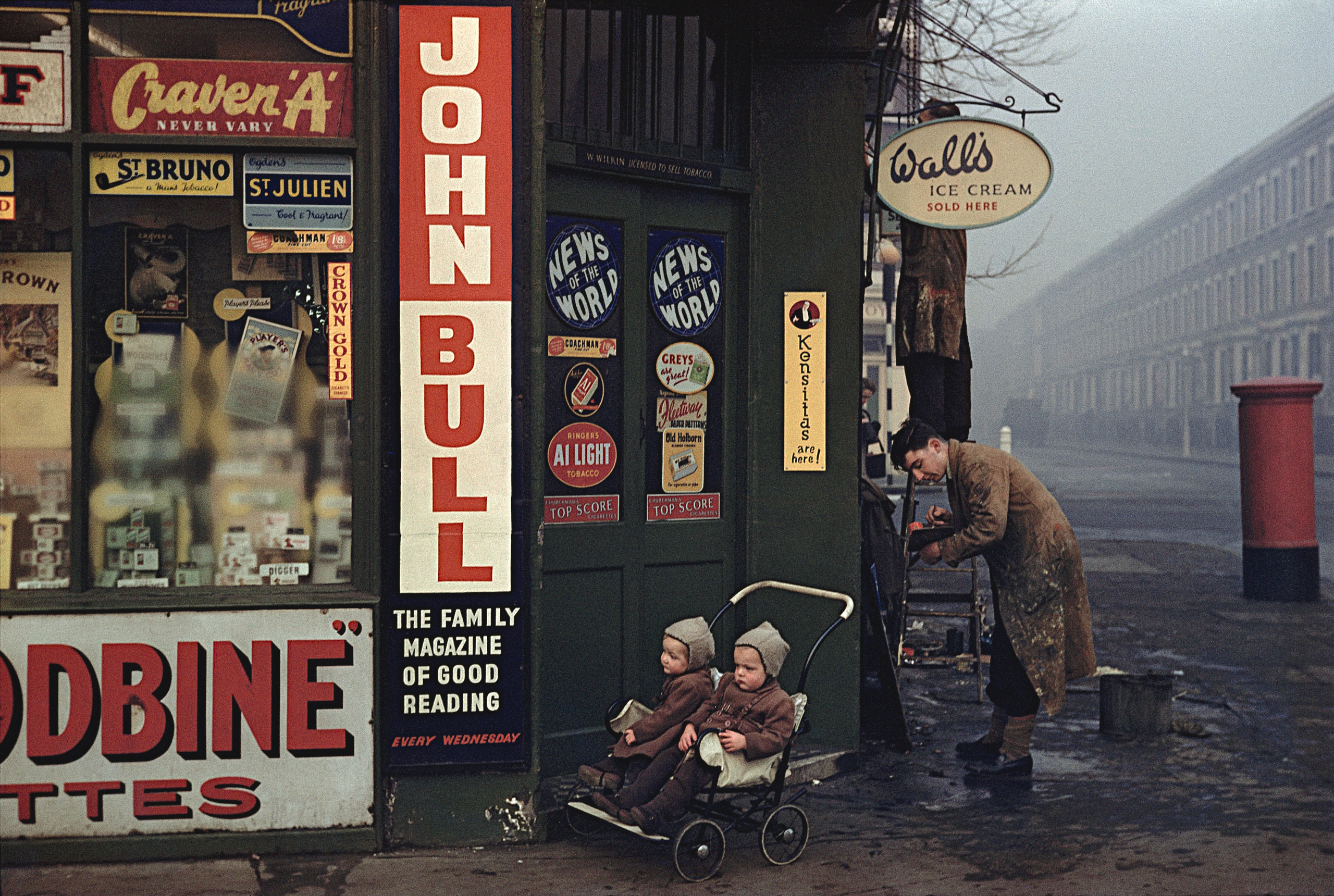 Inge Morath – Street Corner at World's End, London, Great Britain, 1954