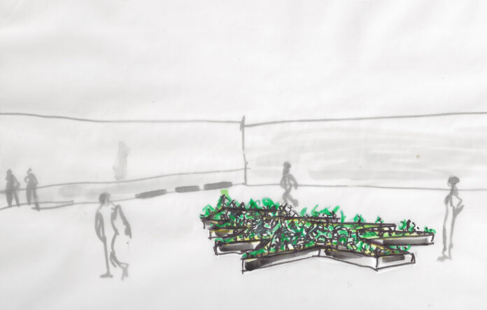 Bild: (c) Margit Greinöcker, Tann #1, 2023, Entwurf