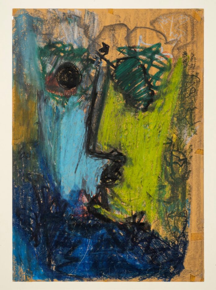 Amos Gitai, War Requiem 5, 1973. Graphit, Bleistift, Pastellkreide auf Papier. 70 x 50 cm