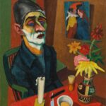 RUDOLF WACKER, Selbstbildnis mit Rasierschaum, 1924 © Museum Ortner