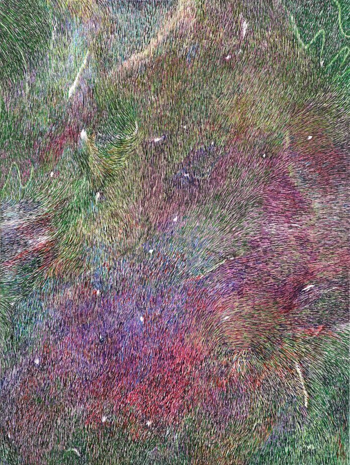 Star Fitness, 2024 ink on canvas 80 x 60 cm © Linda Berger