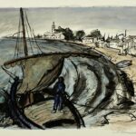 Anton Steinhart (1889–1964), Crikveniza IV, 1925, Tusche, Aquarell auf Papier © Salzburg Museum