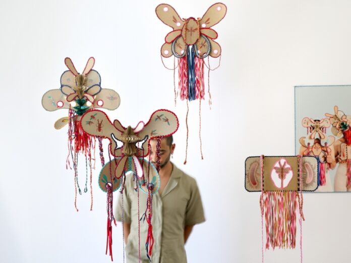 Ausstellungsansicht Robert Gabris This Space Is Too Small For Our Bodies