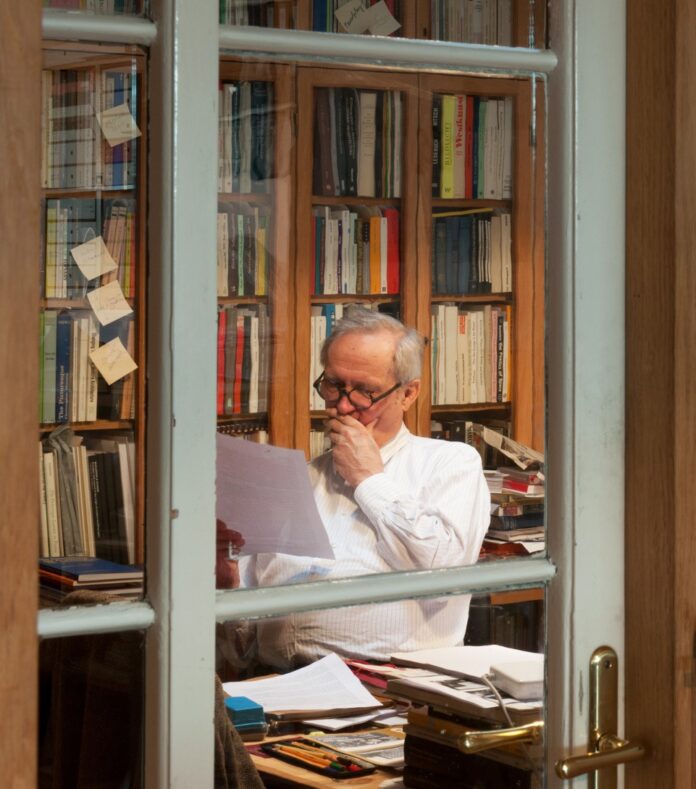 Hermann Czech in seinem Atelier, Wien – © Gabriele Kaiser