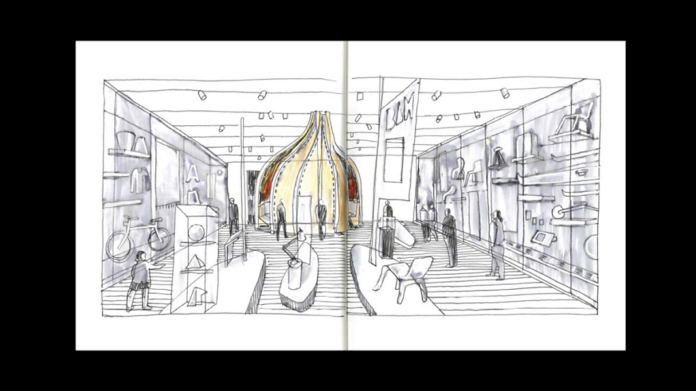 Marco Magni, Guicciardini & Magni Architetti, sketch for room 21, the collection display at the National Museum Photo: Mario Ciampi