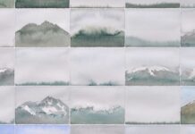 Light Snow Showers – Roland Haas: Watercolours from Five Decades / Bildungshaus Batschuns, Vorarlberg
