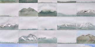 Strichweise Schneeschauer – Roland Haas Aquarelle aus fünf Jahrzehnten / Bildungshaus Batschuns, Vorarlberg