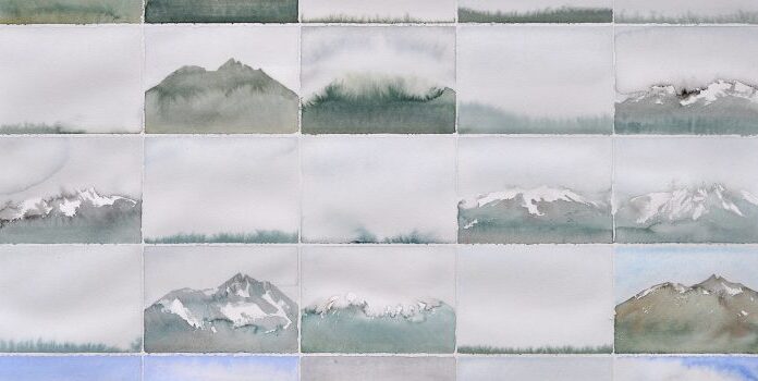 Strichweise Schneeschauer – Roland Haas Aquarelle aus fünf Jahrzehnten / Bildungshaus Batschuns, Vorarlberg