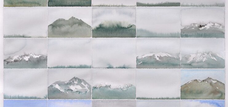 Strichweise Schneeschauer – Roland Haas Aquarelle aus fünf Jahrzehnten / Bildungshaus Batschuns, Vorarlberg