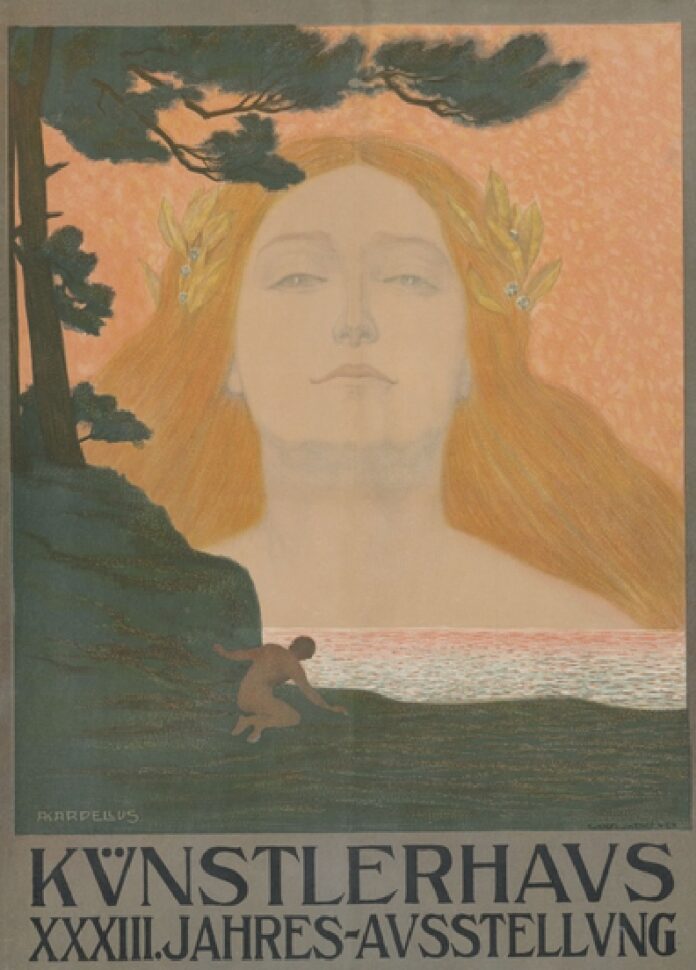 © Ausstellungsplakat XXXIII, Jahres-Ausstellung, Adolf Karpellus, 1906, Künstlerhaus-Archiv