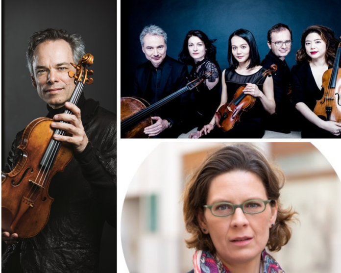 Benjamin Schmid © Lienbacher; Korngold Ensemble © Andreij Grilc; Laura Balomiri © privat